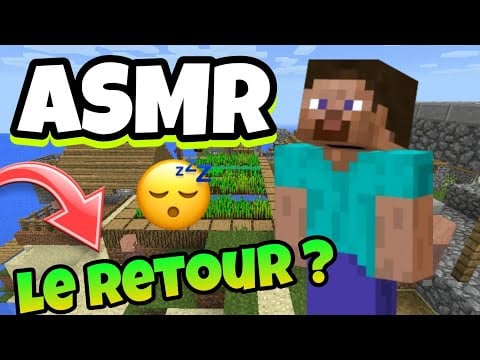 ASMR Français Mon RETOUR sur MINECRAFT L'AVENTURE ! 😴💤 (Bruit clavier souris et chuchotements 💤)