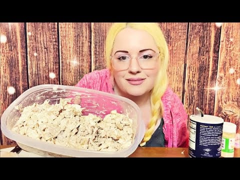 ASMR? Making homemade chicken salad. 🍗￼