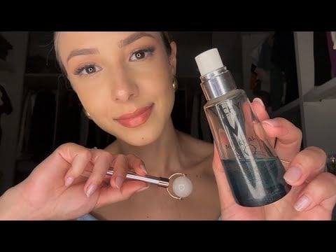 ASMR fazendo sua skincare com produtos da minha penteadeira ✨