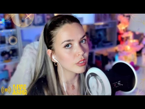 ASMR Directo 💤 Relájate conmigo por 1 hora, susurros y sonidos suaves para dormir