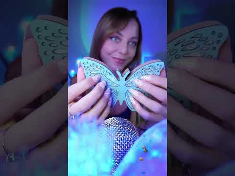 Wooden Butterfly ASMR 🫠💙💤 #asmr #asmrsounds #asmrvideo #asmrlivestream #livestream