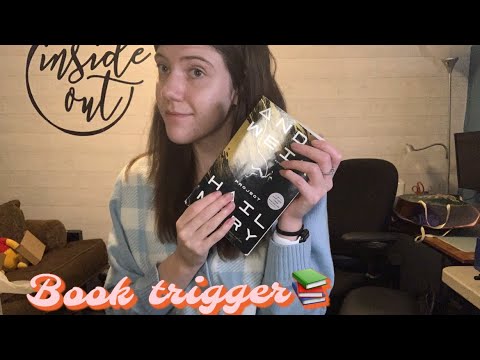 ASMR fast and aggressive book tapping&gripping