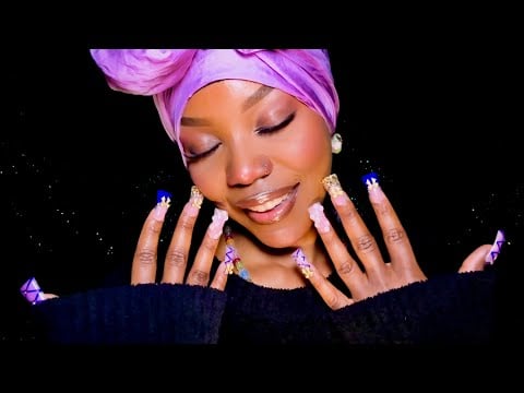ASMR Satisfying Sounds For Tingles (nail clacking and mouth sounds)