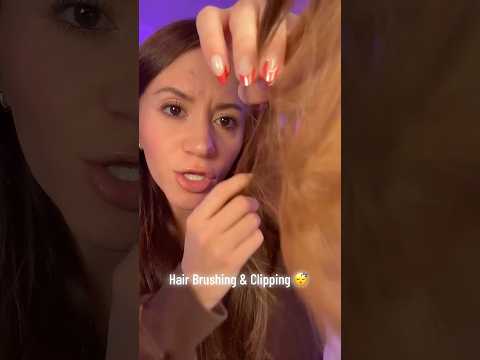 Relaxing Hairbrushing & Clipping 💤 #asmr