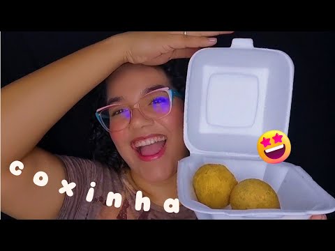 ASMR MUKBANG | COMENDO COXINHA 🍗🤩