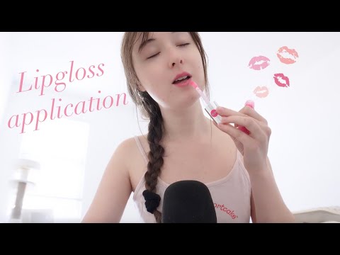 ASMR lipgloss application 💄