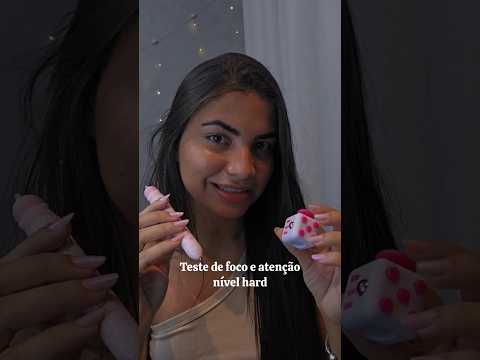 ASMR| TESTE DE FOCO E ATENÇÃO NÍVEL HARD 🤯 #asmr #asmrvideo #viral #asmrsounds