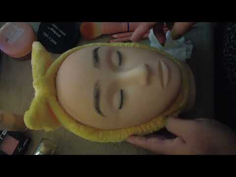 ASMR | Makeup on Mannequin ~ No Talking ~ For Sleep 🛌 Hand Movement, Makeup Application 🤣