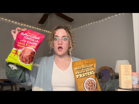ASMR trader joes haul❤️ (evening whispers while i pour you a glass of wine🥰)