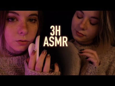ASMR | 3H layered Sensitive Whispering, Ear Cleaning & Ambience, White Noise for Deep Sleep