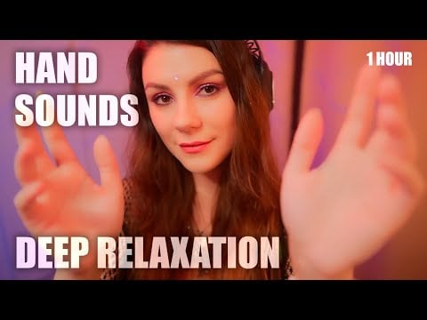 ASMR Hand Sounds for Sleep & Deep Relaxation (Dry Face Massage) 💤 1 Hour, No Talking