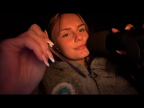 ASMR Counting Your Freckles - lots of mouth sounds, inaudible counting, gentle face touching