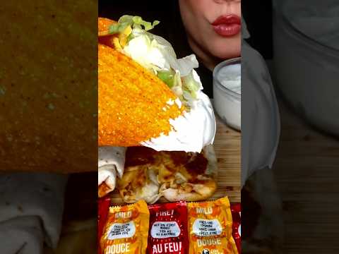 Huge Taco Bell Feast #asmr #tacobell #food #shorts #mukbang #fastfood