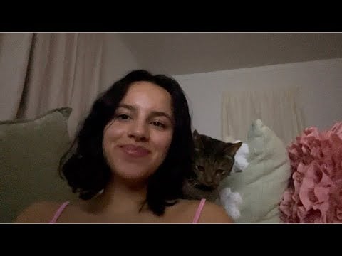 ASMR lofi inaudible “go to sleep” and hand motions 🩷