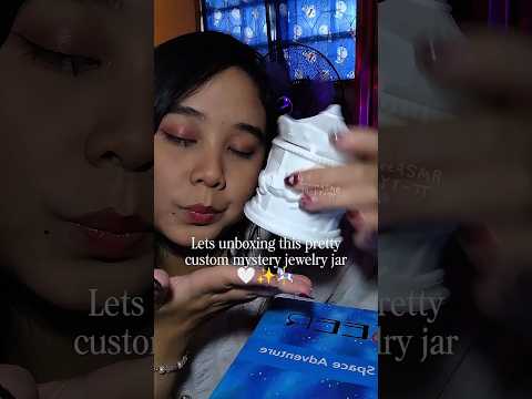ASMR Unboxing Mystery Jewelry Jar Custom Jar 🤍🎠 #asmr #jewelry