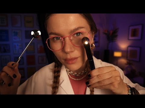 ASMR Migraine Specialist Exam | Soft Spoken Neurological Examination for Sleep