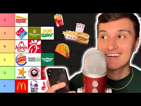 ASMR Fast Food Tier List (whisper ramble)