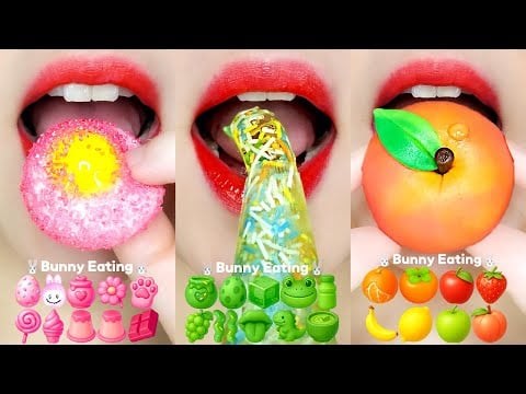 ASMR 10 MINUTES DESSERTS EMOJI FOOD CHALLENGE 디저트 이모지 먹방 모음집 EATING SOUNDS MUKBANG