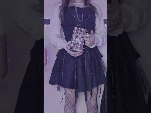 ASMR goth girl taps her wallet expecting you to put money it in #asmr #asmrtapping
