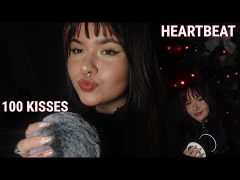 ASMR ^₃^ kisses and heartbeat sounds while you sleep ❤️