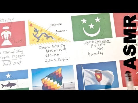 ASMR Flags: The most peculiar and most underrated flags History | ASMR relaxing + writing