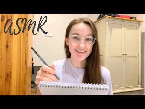 ASMR Measuring Your Face & Sketching Your Portrait