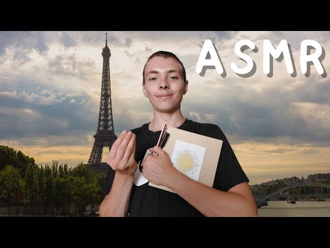 ASMR FR: Roleplay👨‍🎨un artiste te dessine à Paris👨‍🎨