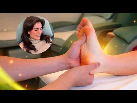 ASMR Intense Deep Tissue Massage: Chinese Foot Reflexology for Pain Relief (Italy 🇮🇹)