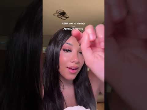 #asmr with makeup or without?