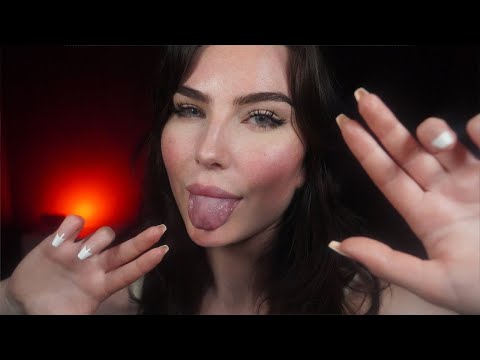 ASMR Spit Painting You ~ Intense Mouth & Finger Licking Sounds (SENSITIVE)