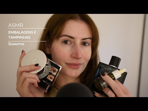 ASMR - Embalagens e Tampinhas - Vídeo pra dar sono e relaxar | SOLANGE PRATA