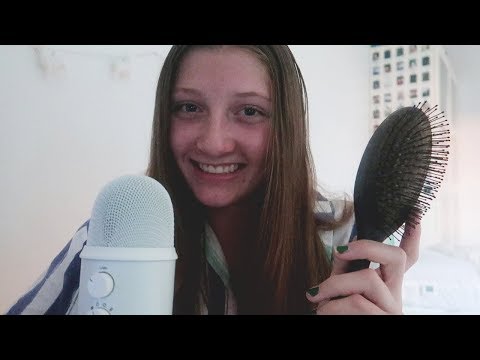 ASMR hair brushing