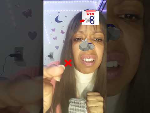 ASMR TESTE PEDRA PAPEL TESOURA #short #shorts