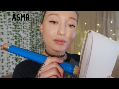 ASMR - Questionnaire, Prises de Notes et Tracing sur ton visage ✏️