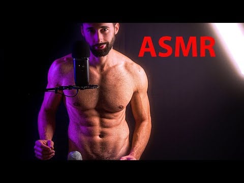 Shirtless Male Muscles ASMR Inaudible Whispering