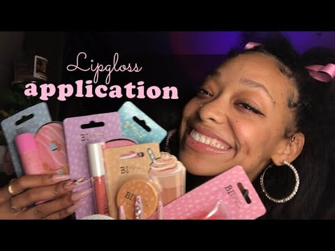 ASMR | TESTING OUT $1 LIP PRODUCTS [ dollar tree haul ] 💄