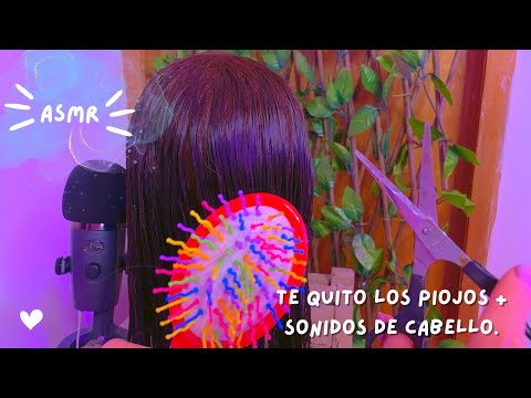 Te quito los piojitos + sonidos de agua y cepillo. | Andrea ASMR 🦋