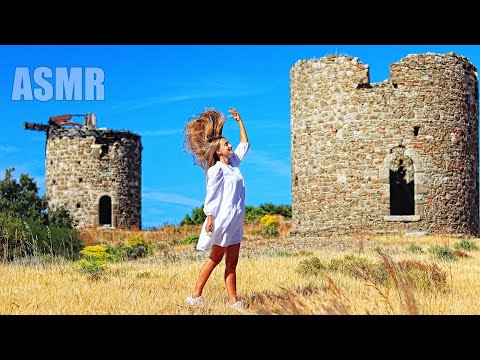 АСМР ШЕПОТ Триггеры МЕЛЬНИЦА и ПЕЩЕРА в Турции ЗАБРОШКА | ASMR Triggers whisper Old WINDMILLS & CAVE