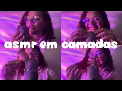 ASMR EM CAMADAS  **DIFERENCIADO** 😱😍