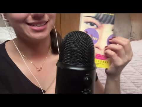 ASMR soft spoken talking abt books
