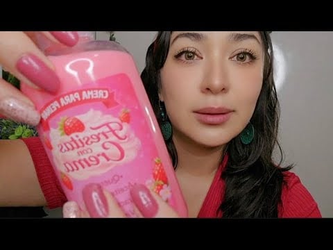 ASMR Corte de Puntas + Crema de Peinar Fresitas 🍓 | Sonidos Relajantes
