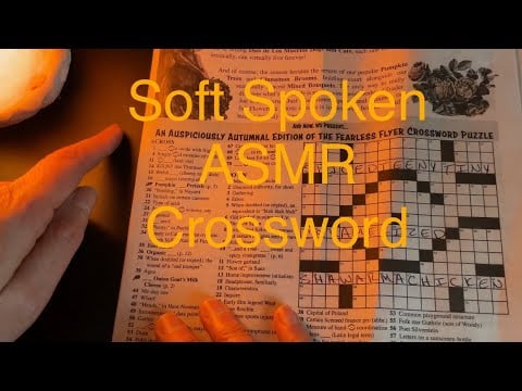 Can I Conquer the Fearless Flyer Crossword? A Chill Soft Spoken ASMR Trader Joe's Puzzle Challenge