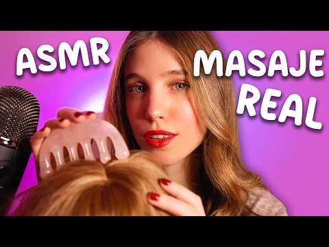 ASMR MASAJE CAPILAR REAL para DORMIR EN MINUTOS 💆🏼‍♀️✨🌙 (ROLEPLAY en ESPAÑOL)