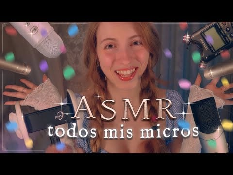 Mouth Sounds con TODOS mis Micrófonos ❤️ ASMR ESPECIAL 1 MILLÓN 🎉