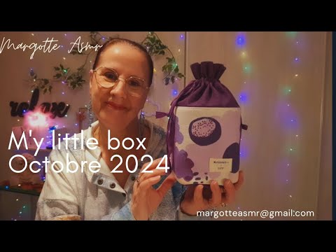 Asmr français, je vous présente la box, "M'y little box " du mois d'octobre 2024.