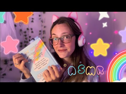 asmr reading you a mental health book 📖 🩷🌈