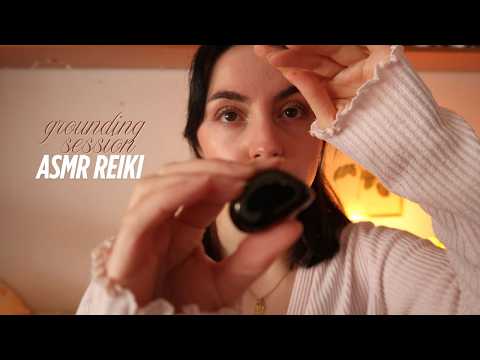 ASMR Reiki | grounding session | black obsidian | stress relief | transformation | truth