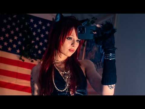 [4K USA ASMR] Pure Relaxation or Chaos? 🐈‍⬛ Goth Aesthetic Tapping & Scratching (Visual Triggers)