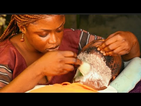 ASMR Intense Beard Scratching & Neck Massage (Ingrown Hair Removal + washing)4 Deep Sleep. With Gum