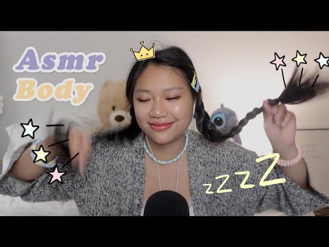 ASMR FR 🖐️🦶AVEC MON CORPS DANS MON LIT (à la fin c drôle 🥲)